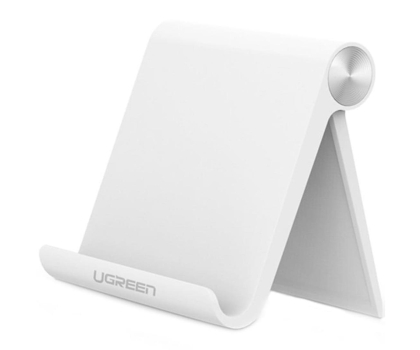 Uchwyt do telefonów UGREEN Biurkowy stojak/podstawka na telefon (biały) 6957303832859